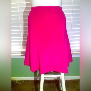 Calvin Klein Fascia Pink Skirt Size 16W Knee Length A-Line Fully Lined